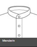 Manderin shirt collar