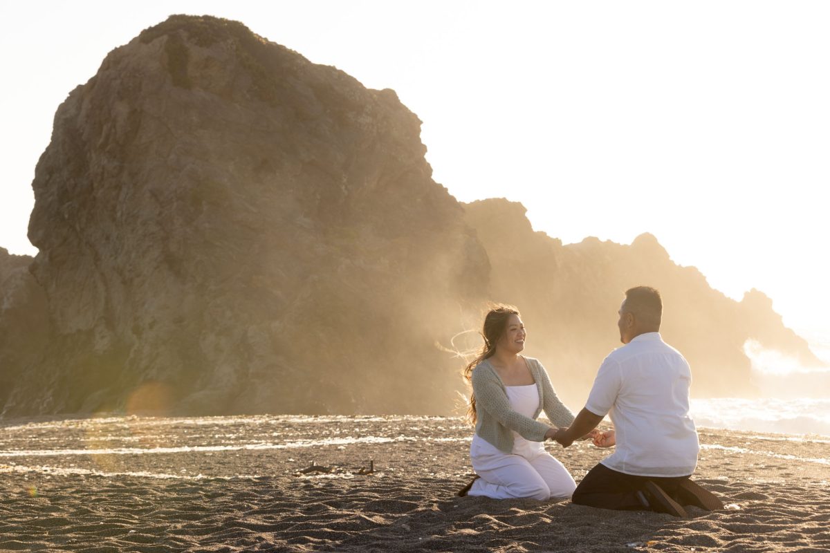 Golden Hour Engagement Photos Sonoma County