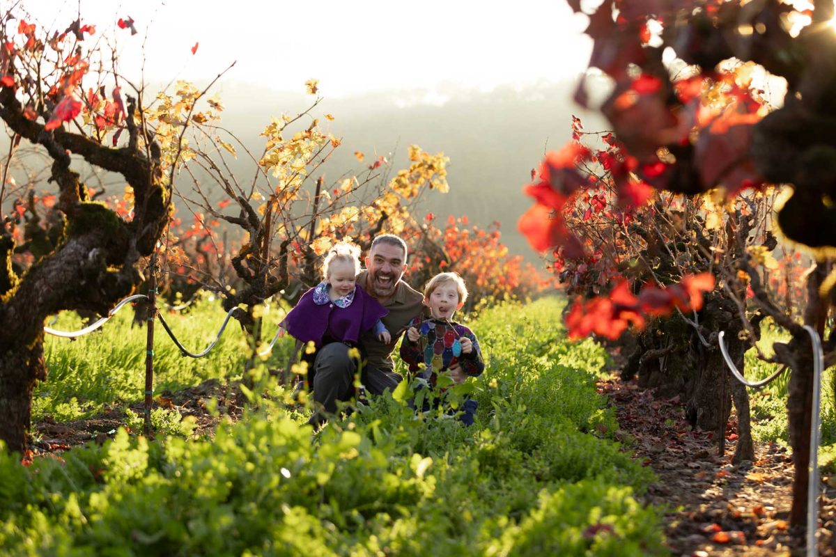 Sonoma County Family Portrait Photographer Jason Guy with his kids