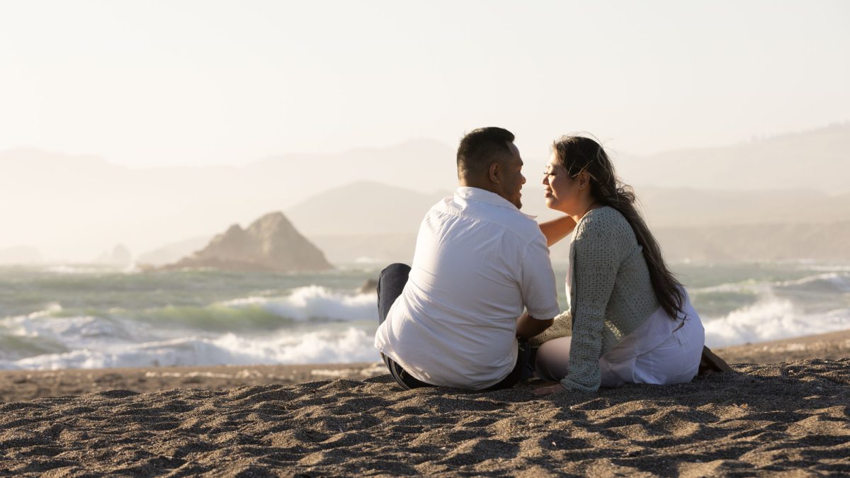 Sunset Engagement Portraits at Sunset